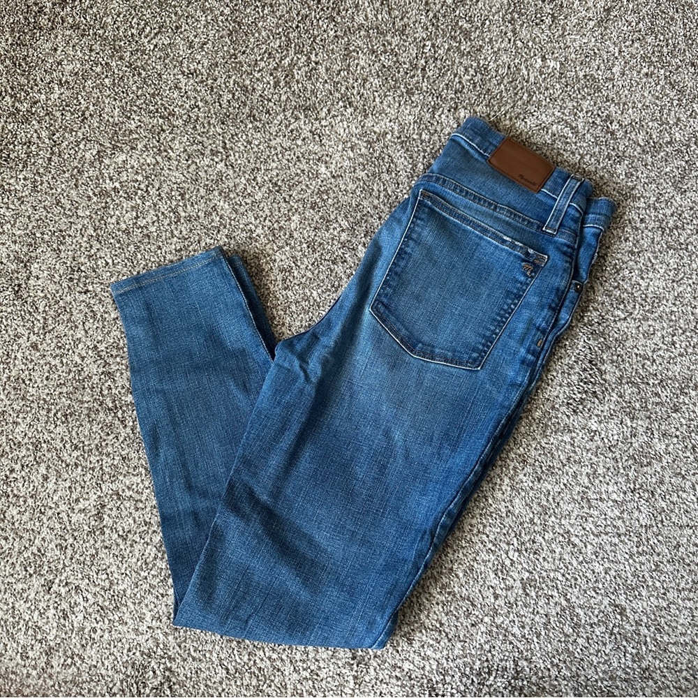 Madewell Mid-Wash Blue Skinny Jeans